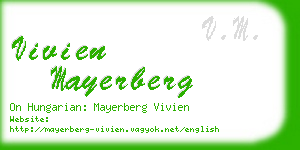 vivien mayerberg business card